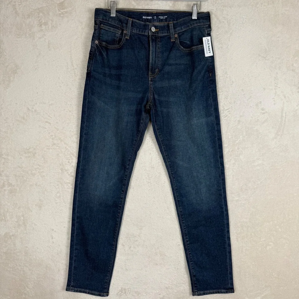 Old Navy Boys Original Taper Built-In Flex Jeans Dark Wash Size 14 Plus NWT